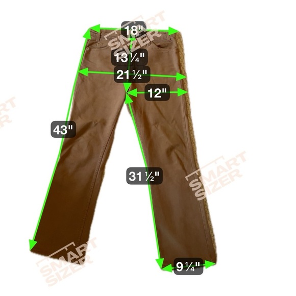 Levi’s 517 Orange Tab jeans 36x32 Made in USA Vintage Rare brown/tan denim - Picture 13 of 13